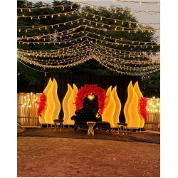 Alev Fon  Işıklı  Arka Fon 8'li